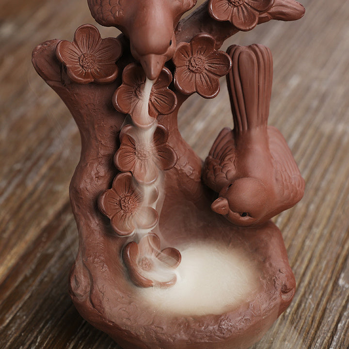 Artistic Bird-Themed Incense Holder
