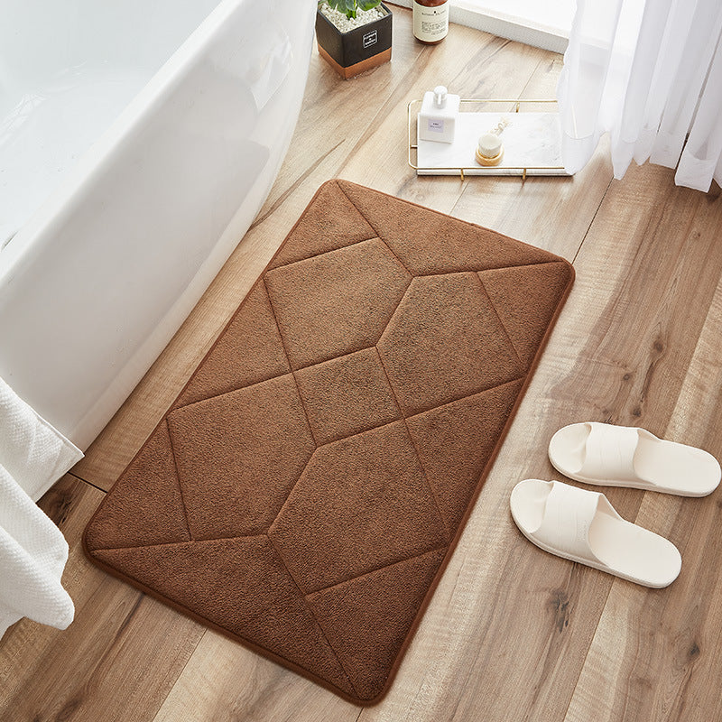 Abstract Pattern Bathroom Rug Bowlift
