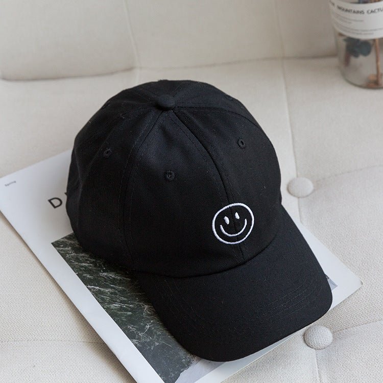 Women's Adjustable Smile Embroidered Cap Bowlift
