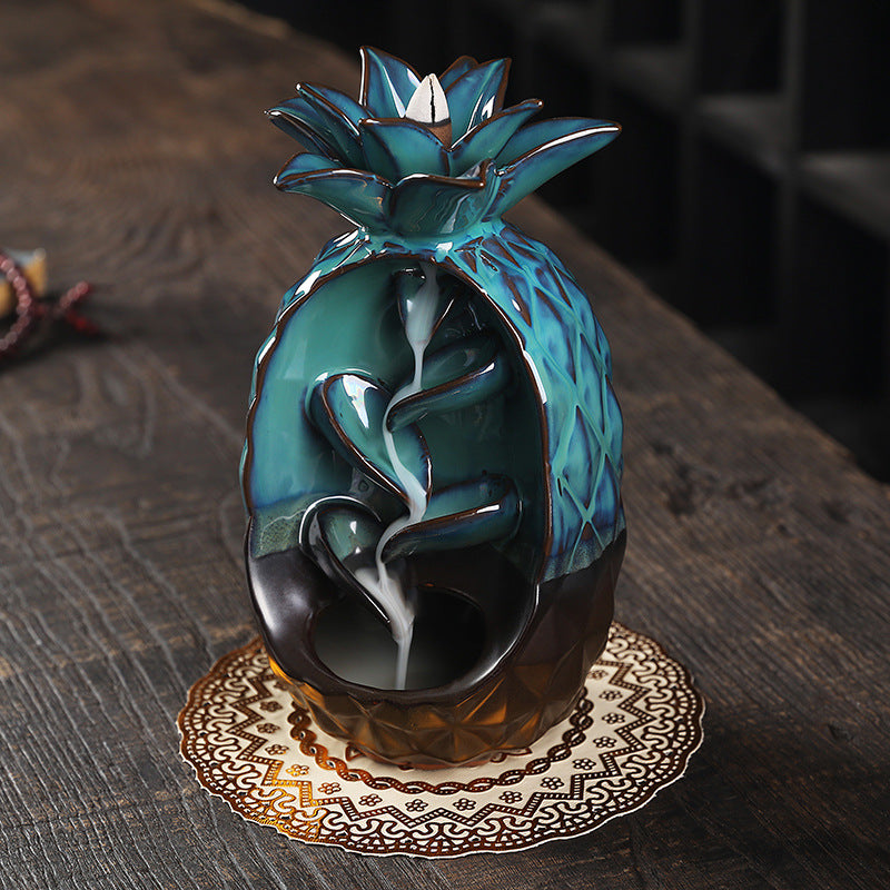 Pineapple-Themed Aromatic Incense Burner