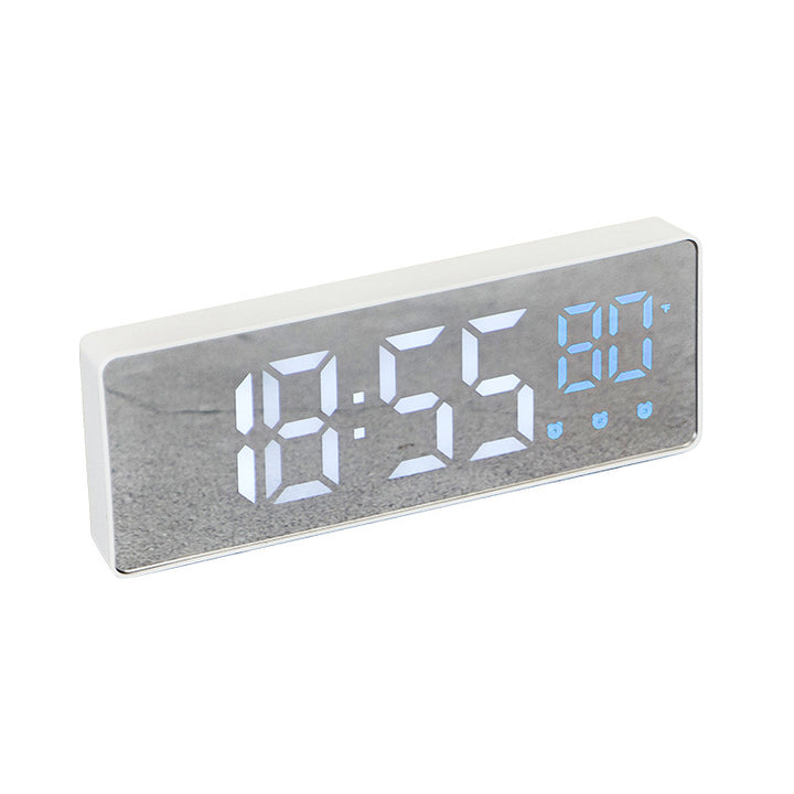 Digital table alarm clock with temperature display and LED display Bowlift