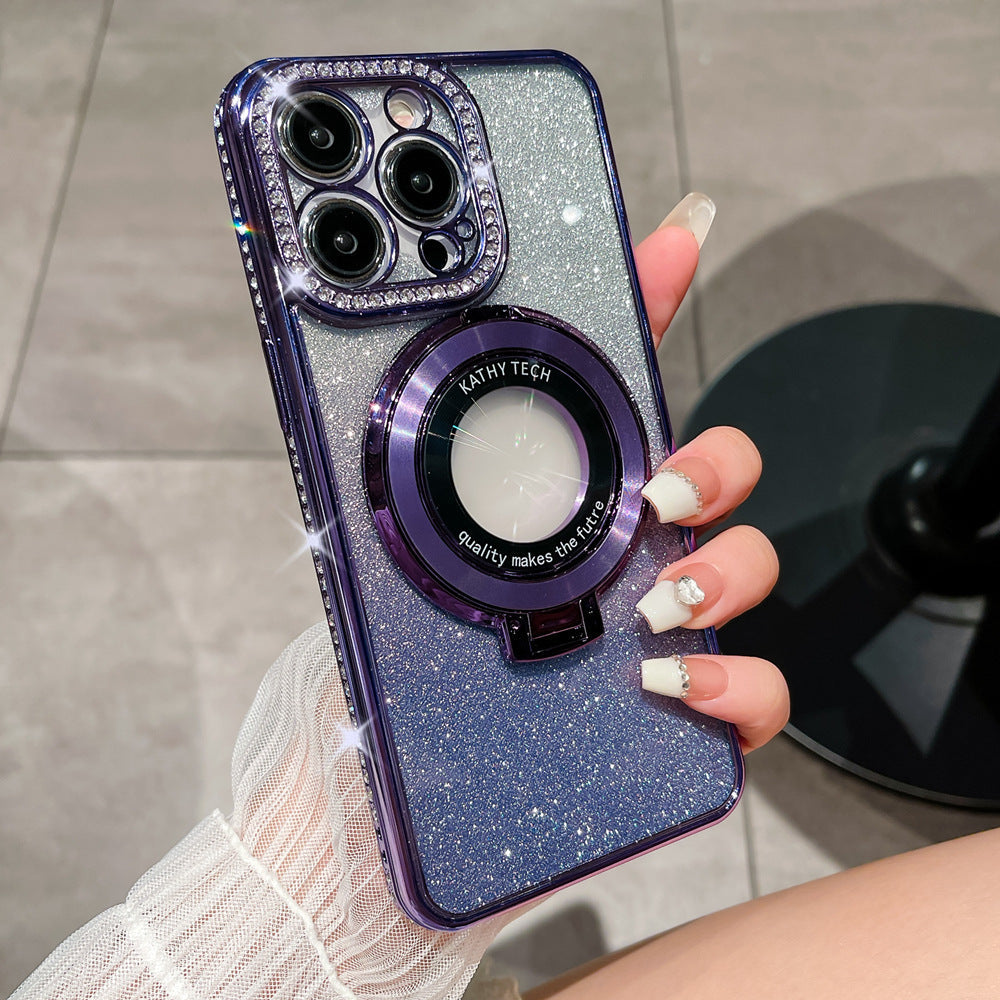 BowLift | Glitter Diamond Magnetic MagSafe Ring Holder for iPhone