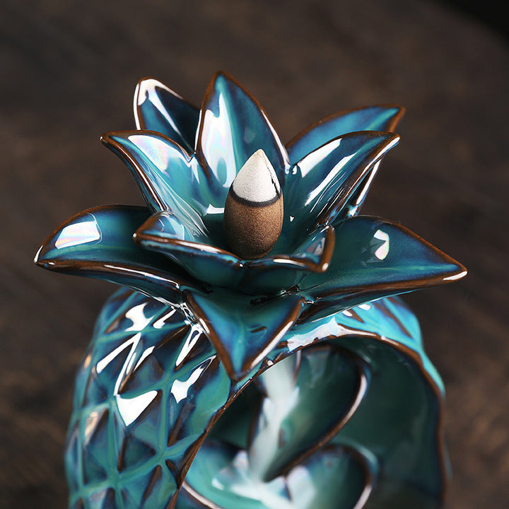 Pineapple-Themed Aromatic Incense Burner
