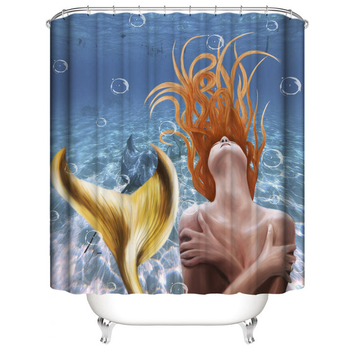 Artistic Mermaid-Themed Bathroom Set Bowlift