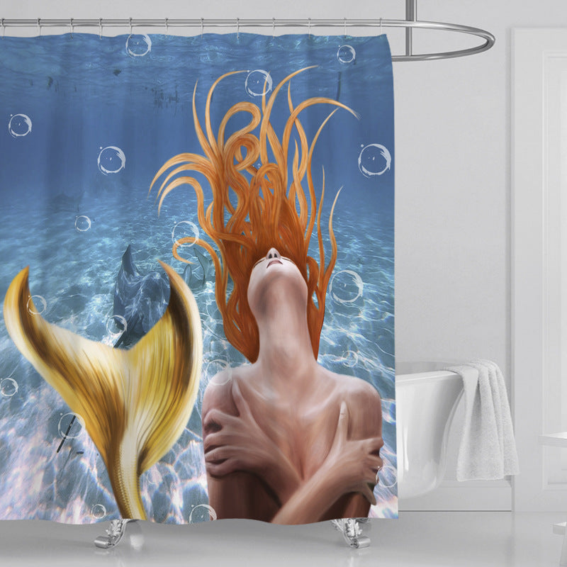Artistic Mermaid-Themed Bathroom Set Bowlift
