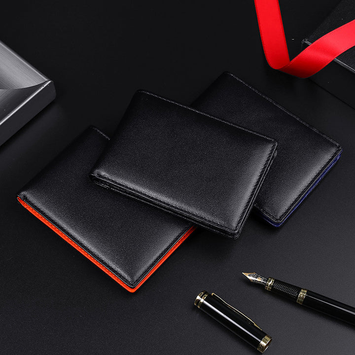 RFID-Blocking Leather Trifold Wallet