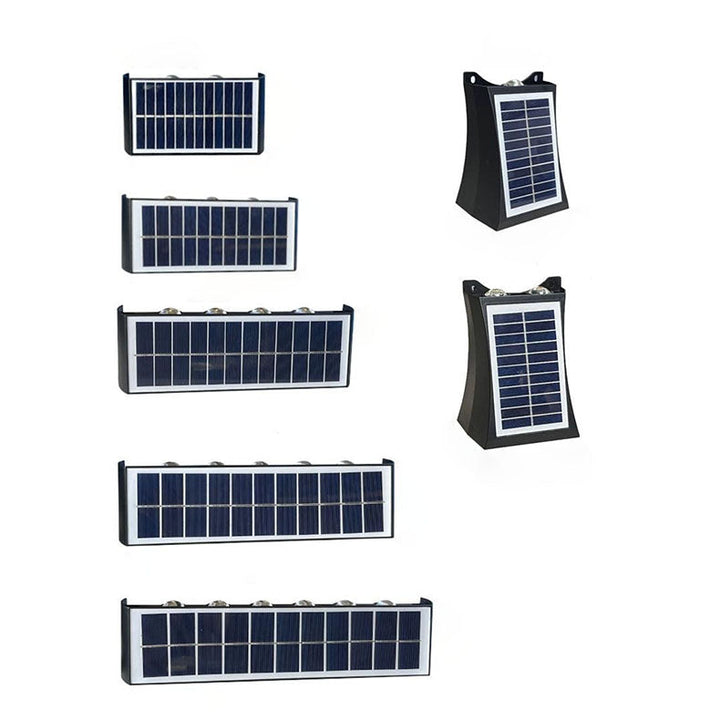 BowLift | Lumiora Modern Solar-LED Wall Lamp for Outdoors | Rectangular Design | IP56 Waterproof | Different Sizes & Light Intensities