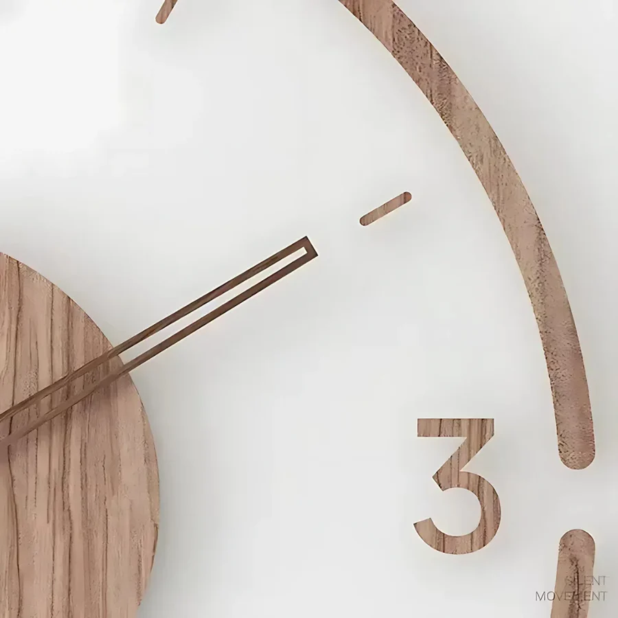 BowLift | Nordic Silent Wooden Wall Clock