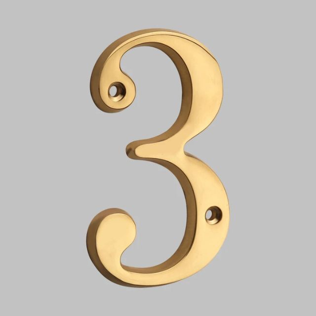 BowLift | Traditional house numbers made of solid brass