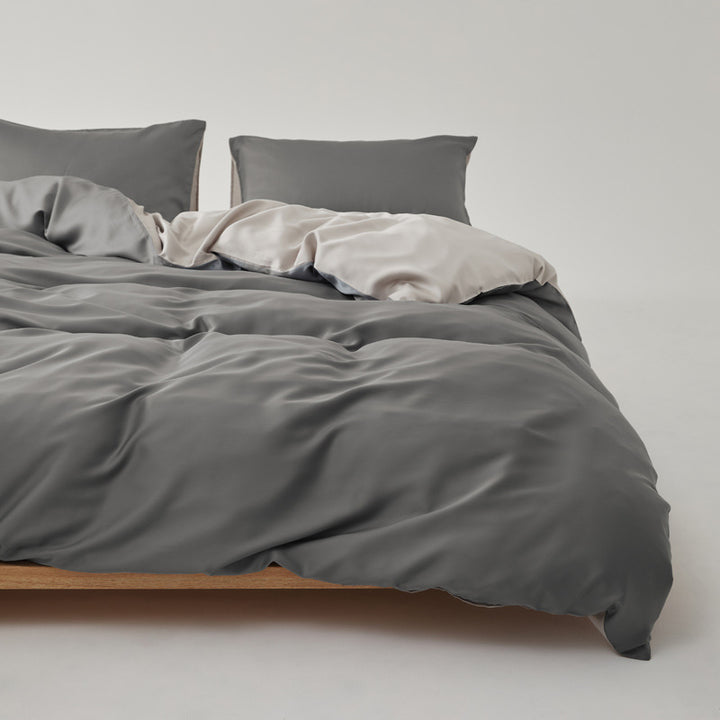 Bedding set, 4-piece, Lyocell, Solid color