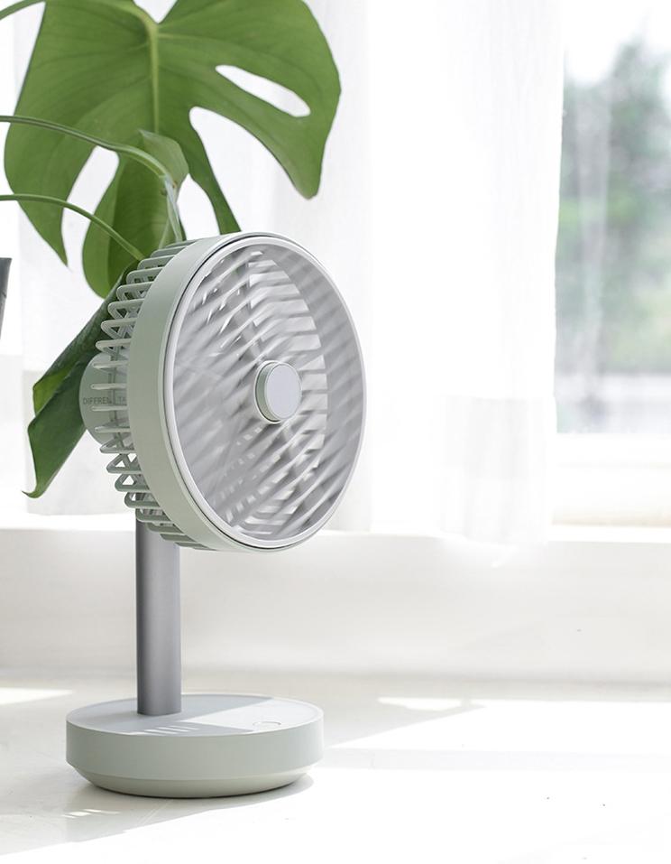 Wireless Rotating Hood & Oscillating Head Desktop Fan, Super Quiet, Super Cool | Bowlift