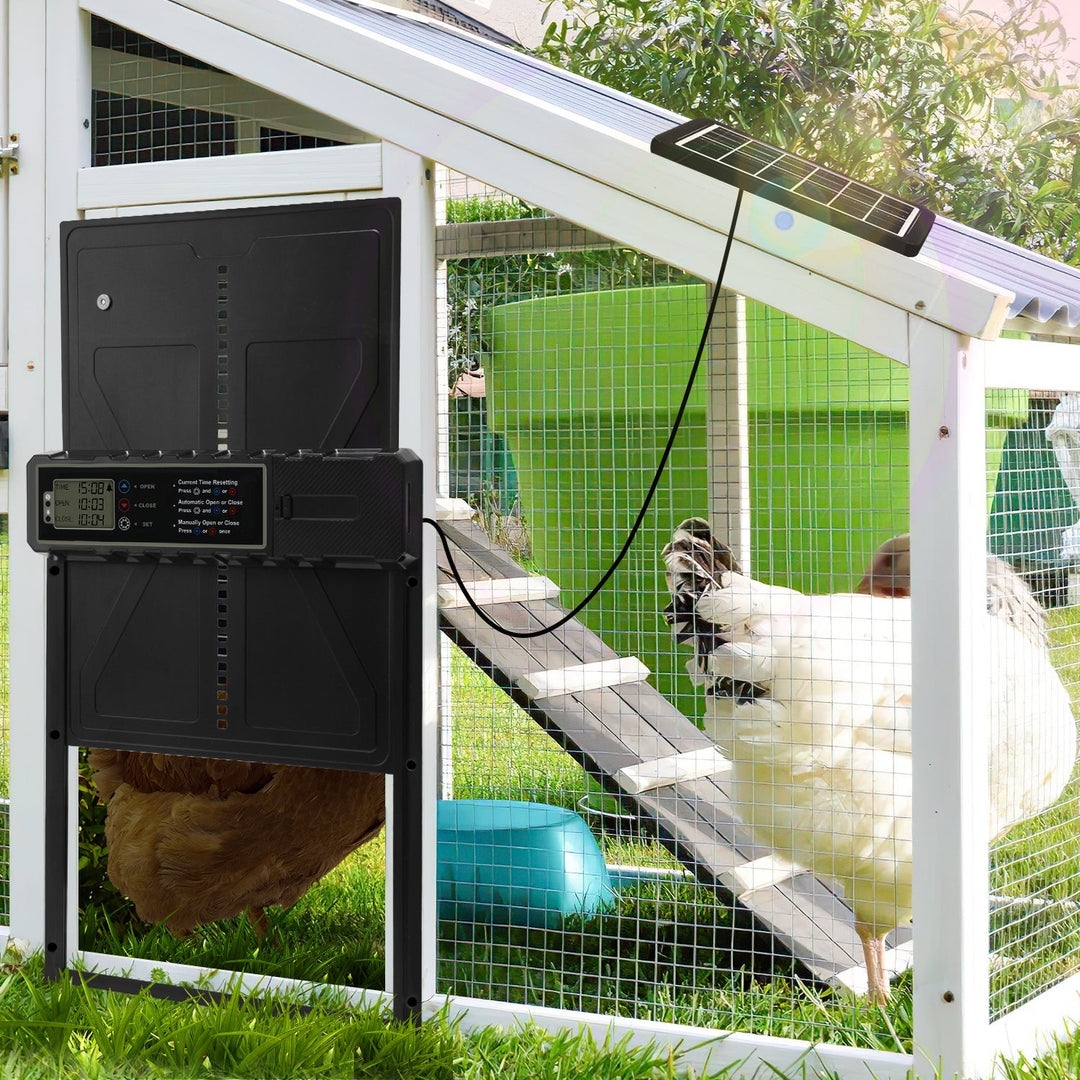 Electric Chicken Coop Door Solar with LED Display and Remote Control | Bowlift