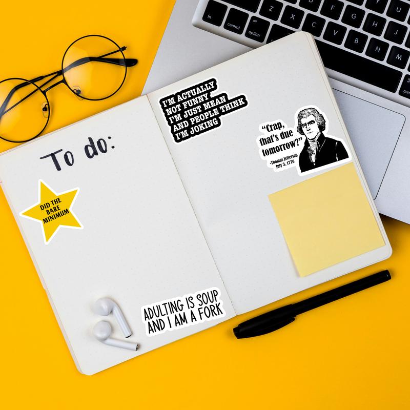 BowLift | Set of 130 Funny Quote Stickers