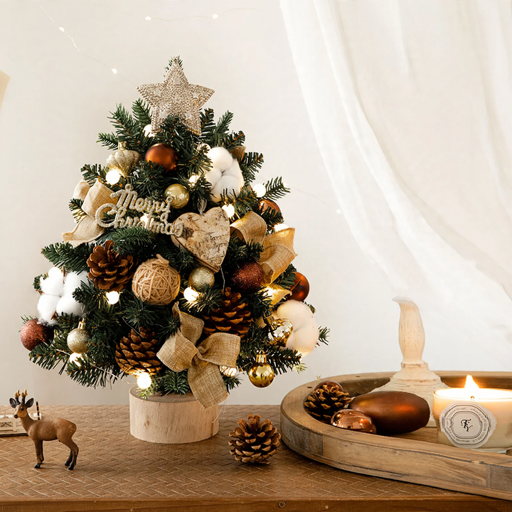 Mini Christmas tree made of PE, 45 or 60 cm, with lighting