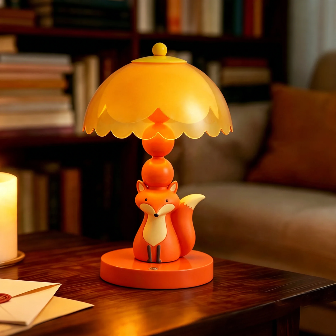 Cute fox table lamp for children's room