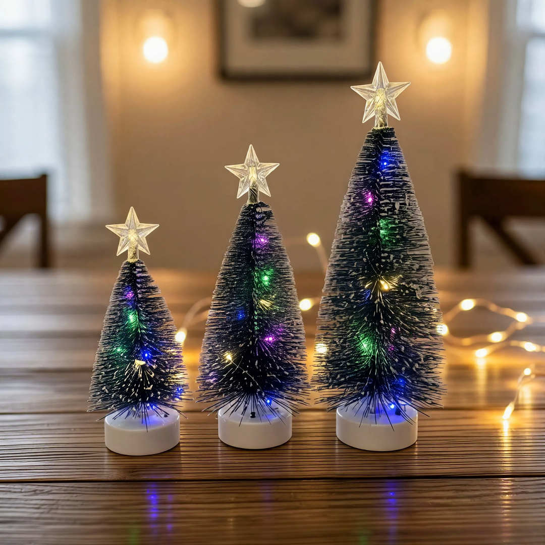 Mini Christmas Tree Set with LED Lighting