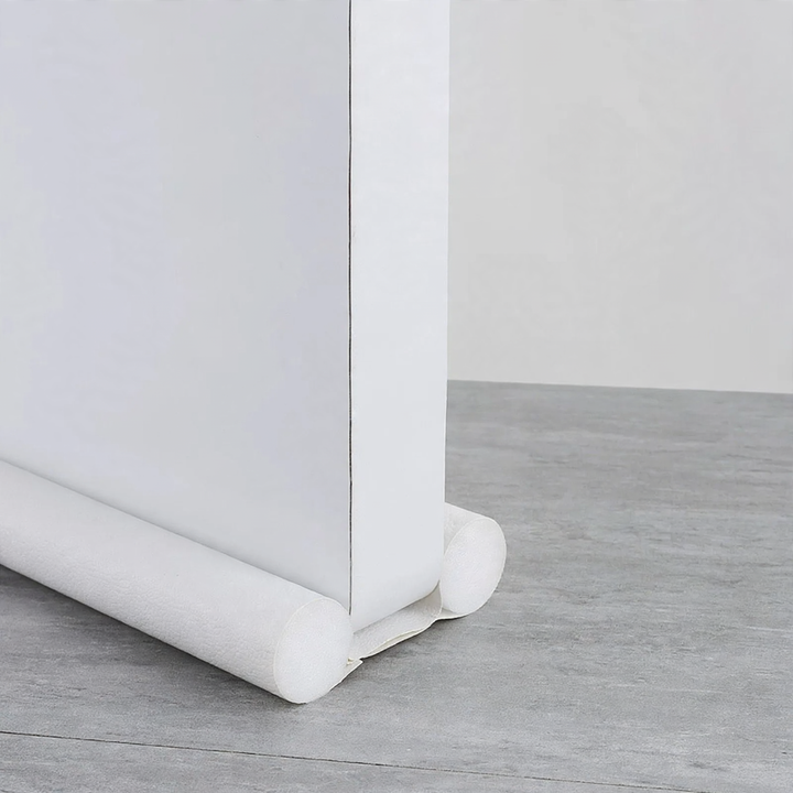 Double door bottom seal in leather look