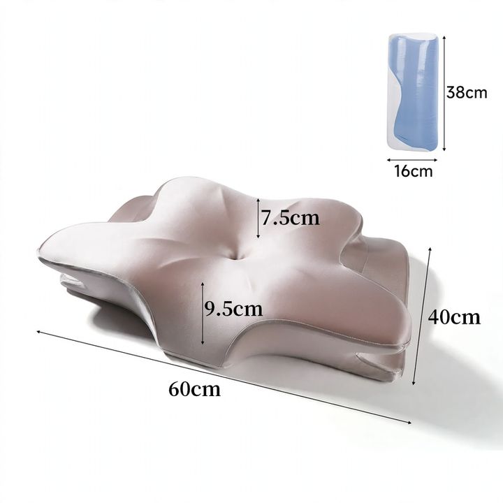 Butterfly-shaped neck support pillow made of memory foam