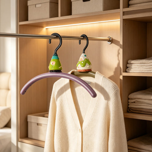 Clothes hanger with forest motif, shape-stable, scratch-free