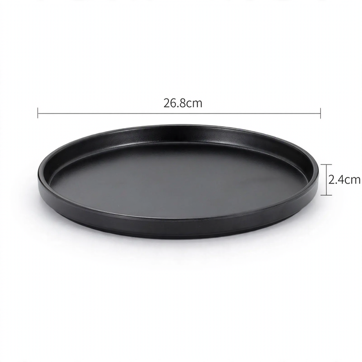 Flat plate, melamine, round, 20–28 cm
