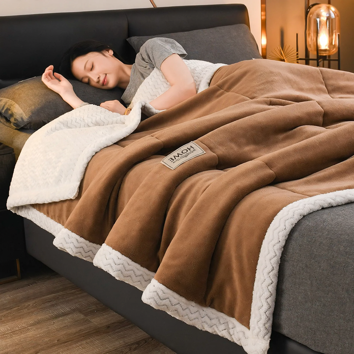 Fleece blanket, versatile, quilted