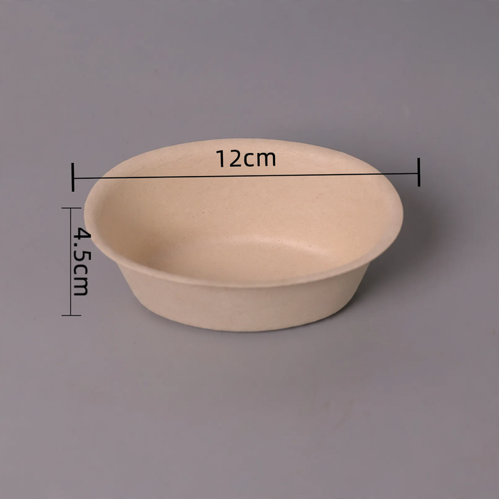 Disposable paper container, biodegradable
