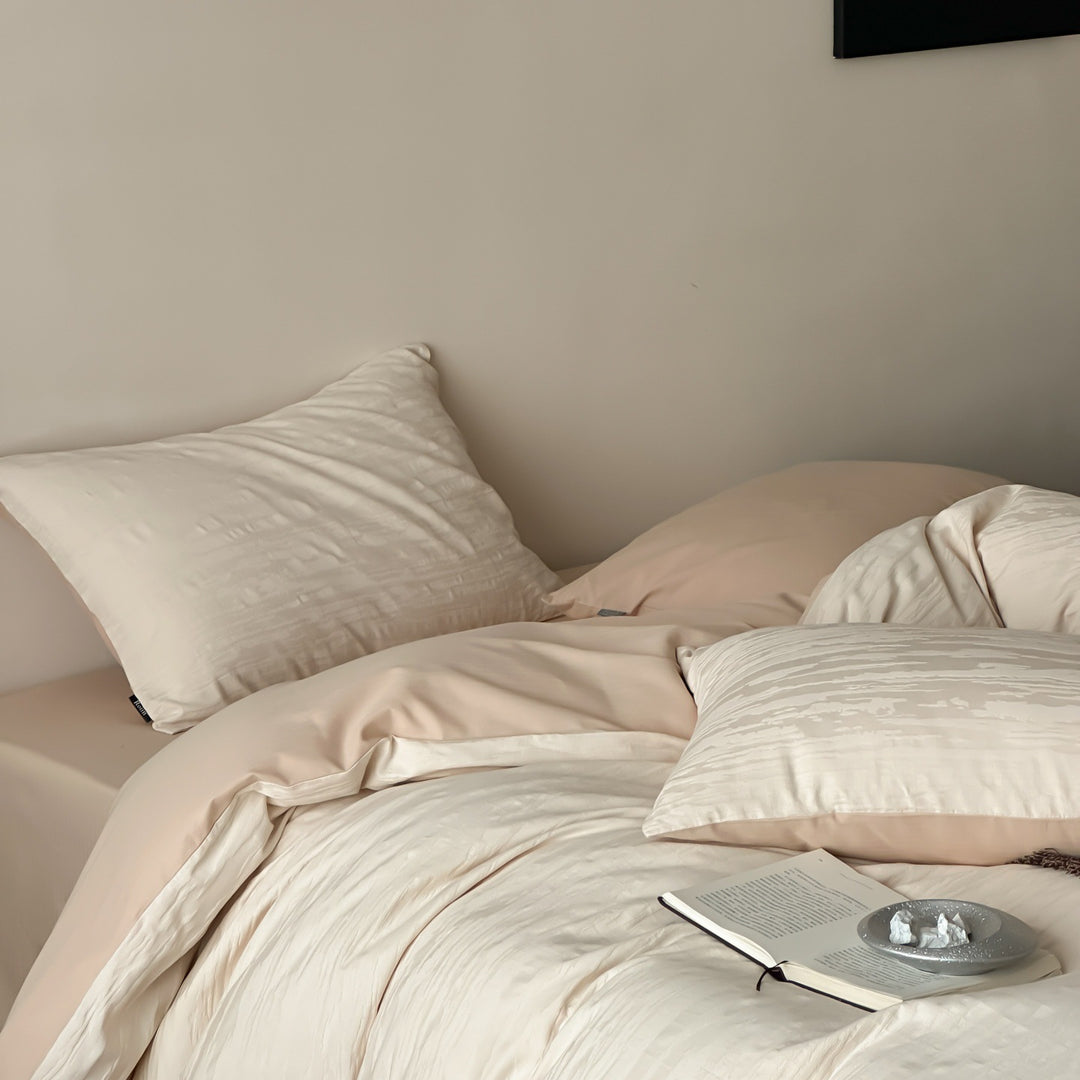 Long-staple cotton bedding set, 4-piece