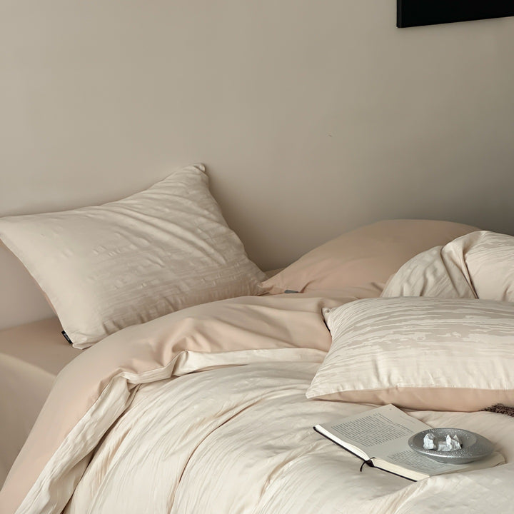 Long-staple cotton bedding set, 4-piece