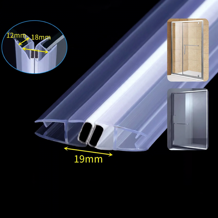 Magnetic seal strip for glass doors