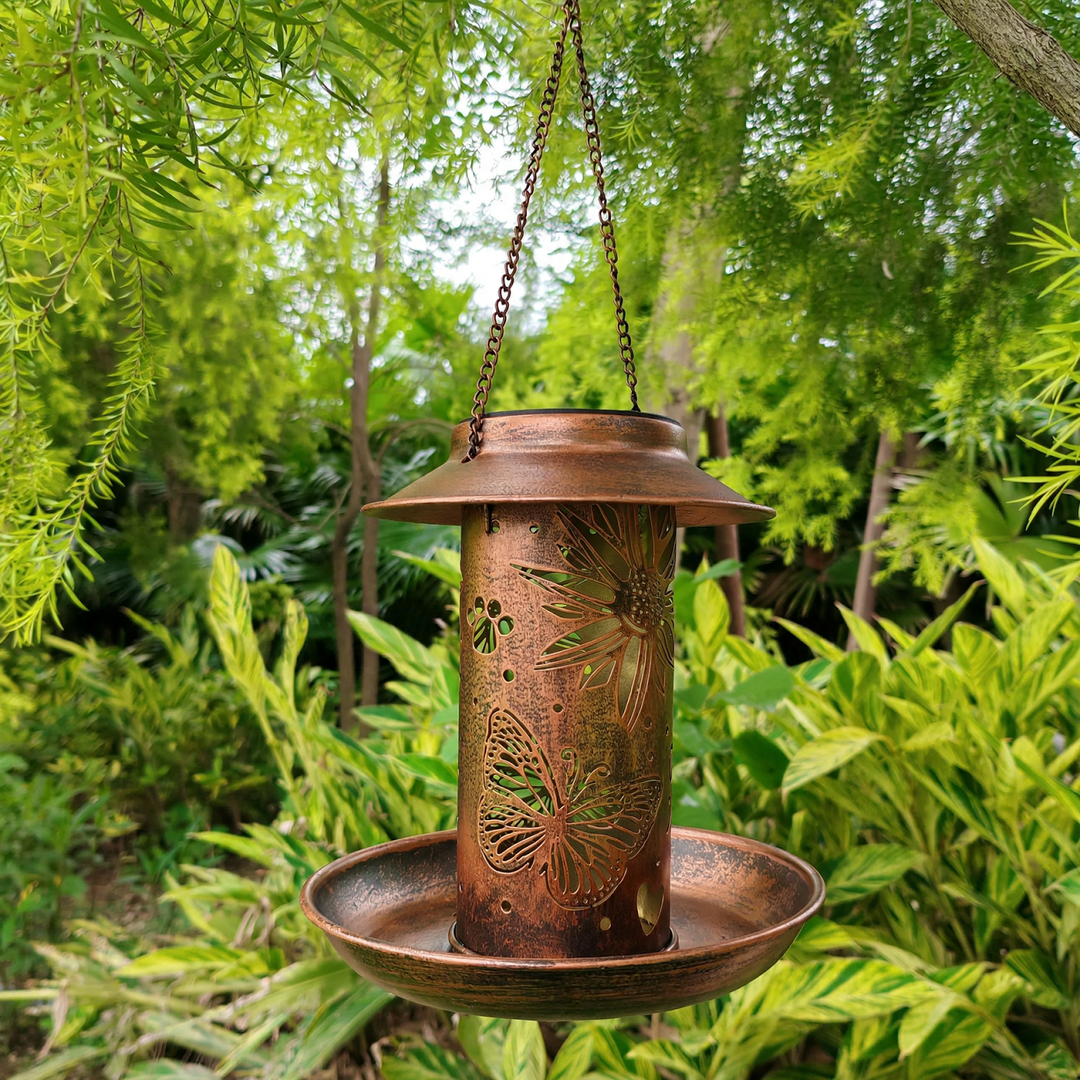 Solar Bird Bath with Projection Light