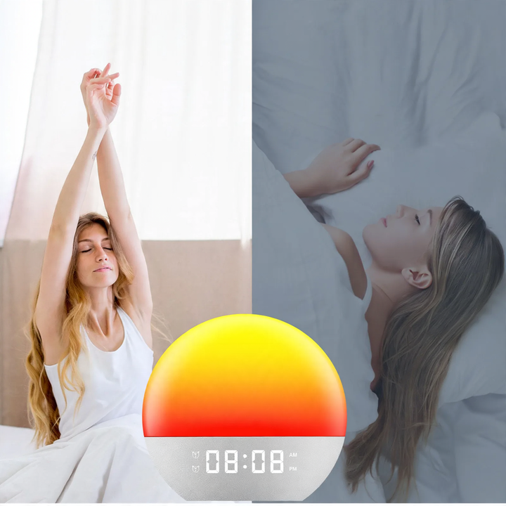 LED Wake-up Light with Sunrise Simulation and White Noise