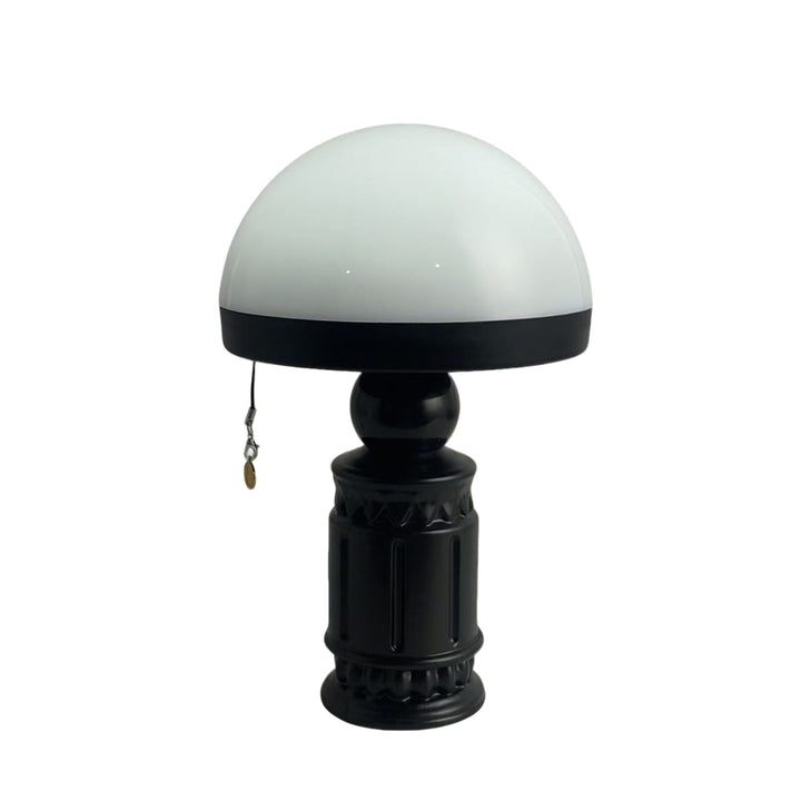 Vintage column lamp with relief pattern