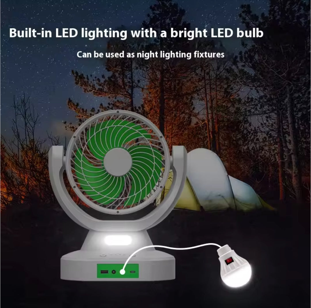 Solar Fan With Multifunction Light | Bowlift