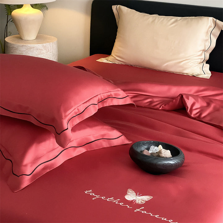 Solid color Tencel duvet cover, Class A, silky and soft