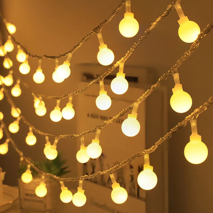 LED string lights for indoor and outdoor use