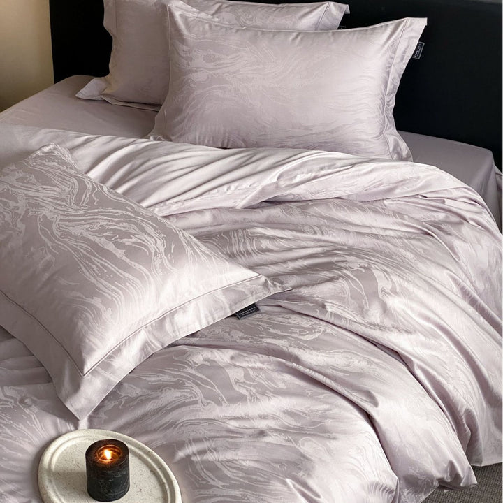 Cotton bedding set, 4-piece, Jacquard