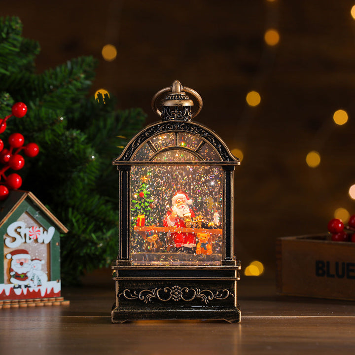Decorative Christmas window light with music and light