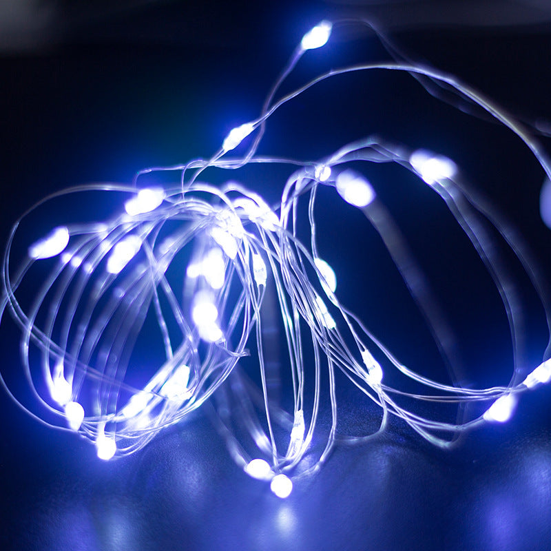LED Copper Wire String Lights with Button Cell Operation