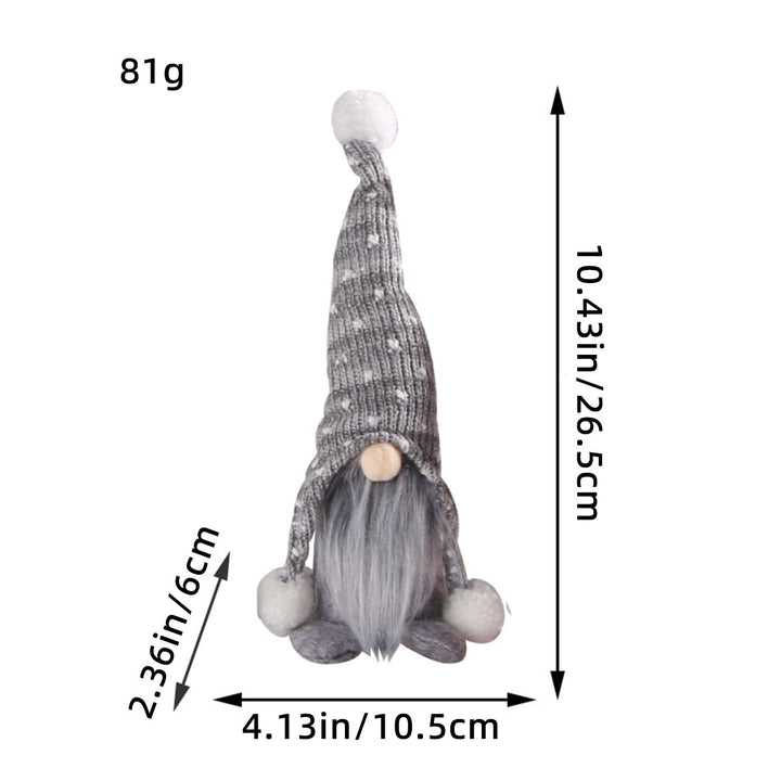 Decorative gnome figure with knitted hat