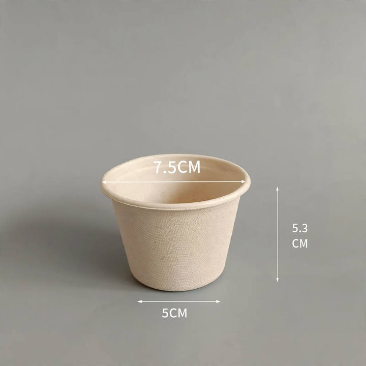 Disposable paper container, biodegradable