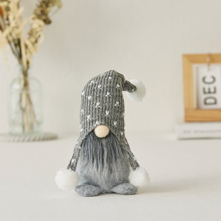 Scandinavian gnome with knit hat