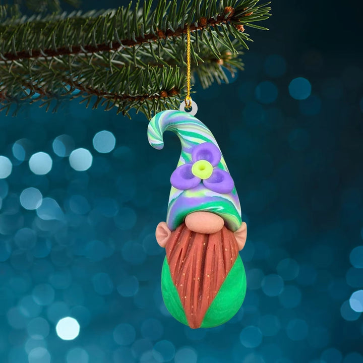 Christmas Gnome Pendant made of Acrylic