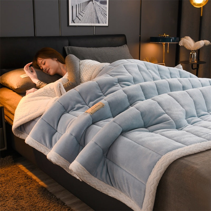 Fleece blanket, versatile, quilted