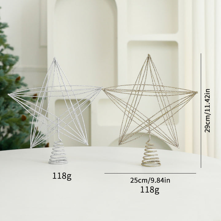 Christmas tree topper star made of iron
