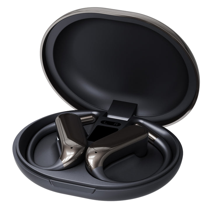 Earhook earbuds with Bluetooth 6.0 and display