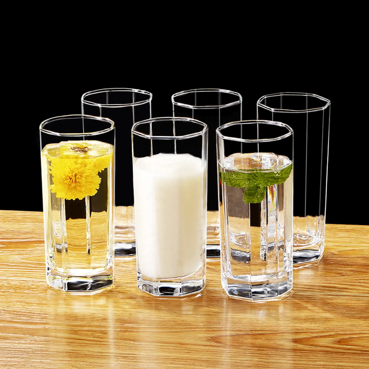 Glassatz, 6 pieces, various shapes and sizes