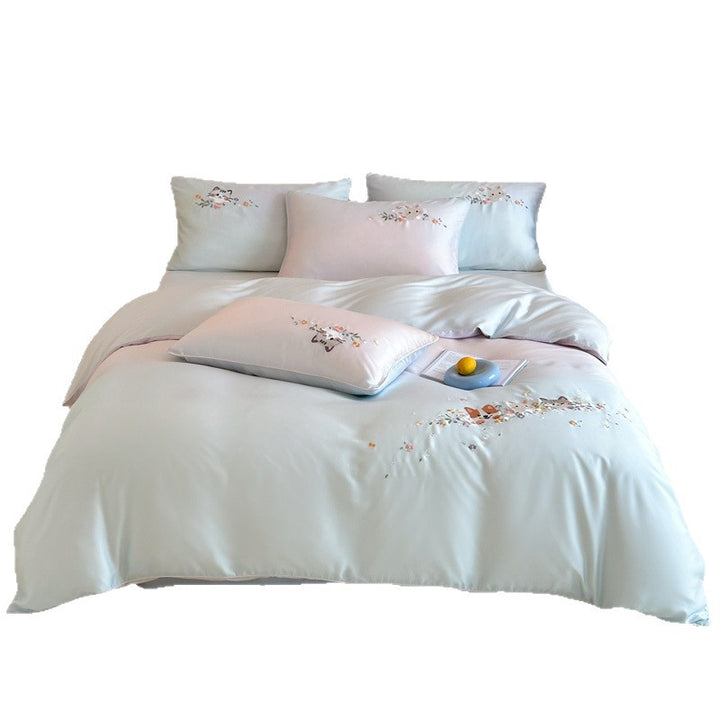 Tencel bedding set with embroidery