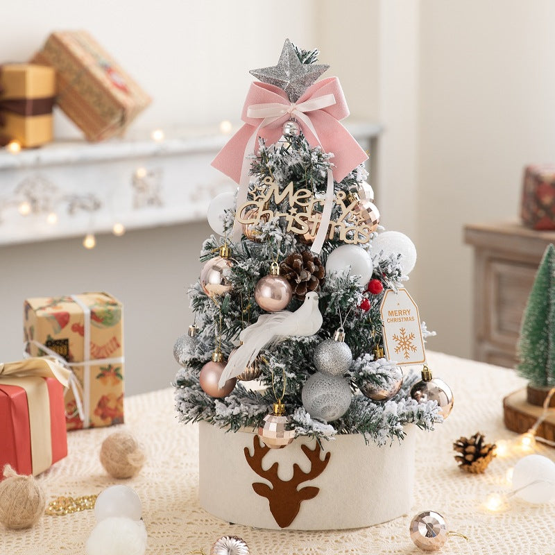 Mini Christmas tree with flocking, 45 or 60 cm