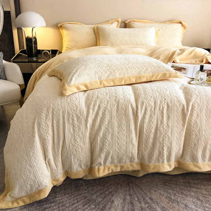 Flannel bedding set, 4-piece, winter