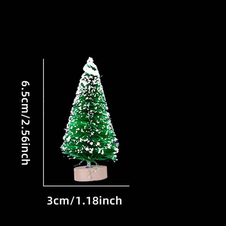 Miniature Christmas trees made of sisal